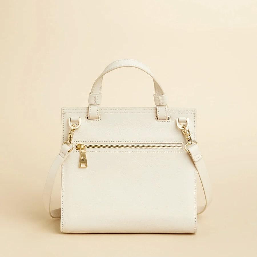 Top Handle Bamboo Crossbody Pearl